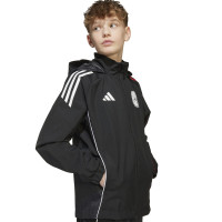 adidas Ajax All-Weather Jack 2025-2026 Kids Zwart Wit Rood