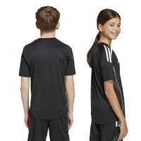 adidas Ajax Trainingsshirt 2025-2026 Kids Zwart Wit Rood