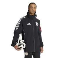 adidas Ajax Veste Imperméable 2025-2026 Noir Blanc Rouge
