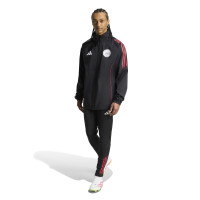 adidas Ajax Veste Imperméable 2025-2026 Noir Blanc Rouge