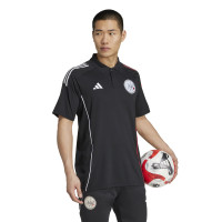 adidas Ajax Polo 2025-2026 Zwart Wit Rood
