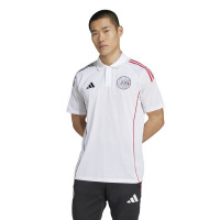 adidas Ajax Polo 2025-2026 Wit Zwart Rood