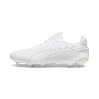 PUMA King Ultimate Gras / Kunstgras Voetbalschoenen (MG) Wit Zilver