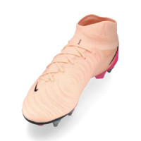 Nike Phantom Luna II Elite Crampons Vissés Chaussures de Foot (SG) Pro Player Bleu Clair Rose Vif