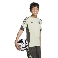 adidas Real Madrid Trainingsshirt 2025-2026 Kids Lichtgroen Grijs