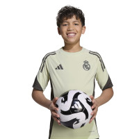 adidas Real Madrid Trainingsshirt 2025-2026 Kids Lichtgroen Grijs