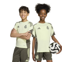 adidas Real Madrid Trainingsshirt 2025-2026 Kids Lichtgroen Grijs