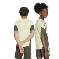 adidas Real Madrid Trainingsshirt 2025-2026 Kids Lichtgroen Grijs