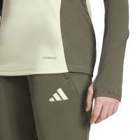 adidas Real Madrid Trainingstrui 1/4-Zip 2025-2026 Dames Lichtgroen Grijs