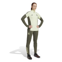 adidas Real Madrid Trainingstrui 1/4-Zip 2025-2026 Dames Lichtgroen Grijs
