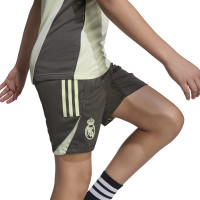 adidas Real Madrid Trainingsbroekje 2025-2026 Kids Grijs Lichtgroen