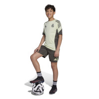 adidas Real Madrid Trainingsbroekje 2025-2026 Kids Grijs Lichtgroen