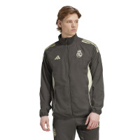 adidas Real Madrid Présentation Veste d'Entraînement 2025-2026 Gris Vert Clair