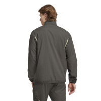 adidas Real Madrid Présentation Veste d'Entraînement 2025-2026 Gris Vert Clair