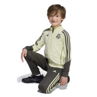 adidas Real Madrid Trainingspak Full-Zip 2025-2026 Peuters/Kleuters Lichtgroen Grijs