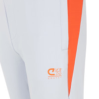 Cruyff Icon Trainingsbroek Kids Lichtgrijs Oranje