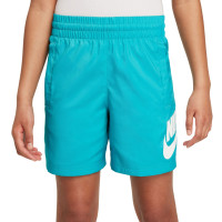 Nike Sportswear Club Short Woven Enfants Turquoise Blanc