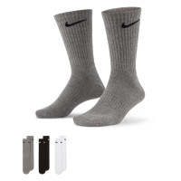 Chaussettes de sport légères Nike Everyday, lot de 3, gris, noir et blanc