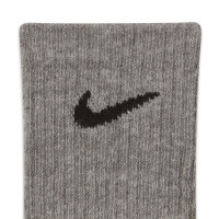 Chaussettes de sport légères Nike Everyday, lot de 3, gris, noir et blanc