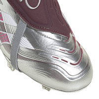 adidas Predator Bellingham Elite FT Gras Voetbalschoenen (FG) Zilver Rood Wit
