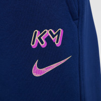Nike Kylian Mbappé Club Fleece Joggingbroek Kids Donkerblauw Paars Goud