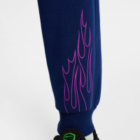 Nike Kylian Mbappé Club Fleece Joggingbroek Kids Donkerblauw Paars Goud