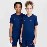 Ensemble d'entraînement Nike Kylian Mbappé Academy 25 2025-2026 pour Enfants Bleu Foncé Doré