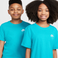 Nike Sportswear T-Shirt Enfants Turquoise Blanc