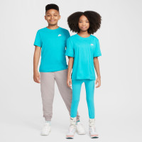Nike Sportswear T-Shirt Enfants Turquoise Blanc