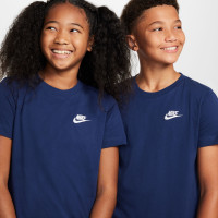 Nike Sportswear Club Ensemble d'Été Enfants Bleu Foncé Blanc