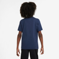 Nike Sportswear Club Ensemble d'Été Enfants Bleu Foncé Blanc