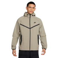 Nike Tech Sportswear Survêtement Coupe-Vent Full-Zip Woven Marron Clair Vert-Gris Noir
