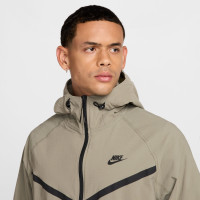 Nike Tech Sportswear Survêtement Coupe-Vent Full-Zip Woven Marron Clair Vert-Gris Noir