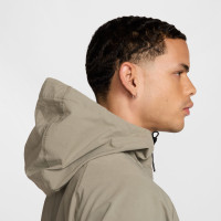 Nike Tech Sportswear Survêtement Coupe-Vent Full-Zip Woven Marron Clair Vert-Gris Noir
