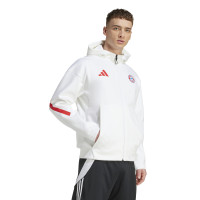 adidas Bayern Munich Anthem Veste d'Entraînement 2025-2026 Blanc Rouge