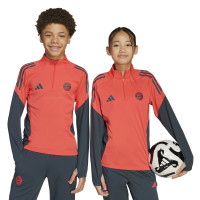 adidas Bayern München Trainingspak 1/4-Zip 2025-2026 Kids Oranje Donkerblauw