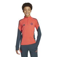 adidas Bayern München Trainingspak 1/4-Zip 2025-2026 Kids Oranje Donkerblauw