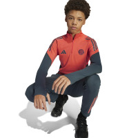 adidas Bayern München Trainingspak 1/4-Zip 2025-2026 Kids Oranje Donkerblauw