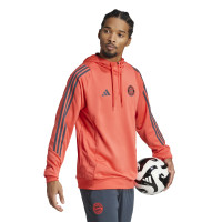 adidas Bayern München Track Trainingspak 1/4-Zip Hooded 2025-2026 Oranje Donkergrijs