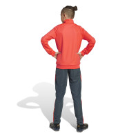 adidas Bayern Munich Survêtement Full-Zip 2025-2026 Enfants Orange Gris Foncé