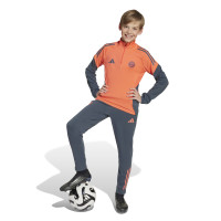 adidas Bayern München Trainingspak 1/4-Zip 2025-2026 Kids Oranje Donkerblauw