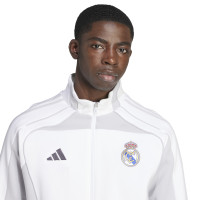 adidas Real Madrid Urban Purist Veste d'Entraînement 2025-2026 Blanc Gris Clair Noir