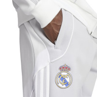 adidas Real Madrid Urban Purist Survêtement Jogging Hooded 2025-2026 Gris Clair Blanc Noir