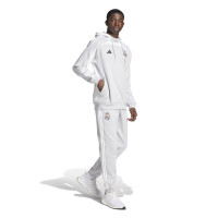 adidas Real Madrid Urban Purist Sweat à Capuche 2025-2026 Gris Clair Blanc Noir