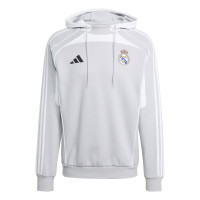 adidas Real Madrid Urban Purist Sweat à Capuche 2025-2026 Gris Clair Blanc Noir