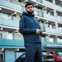 Nike Miler Repel Survêtement Full-Zip Bleu Foncé Argenté