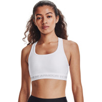 Brassière de Sport Under Armour Mid Crossback pour Femmes, blanche