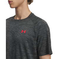 Chemise d'entraînement texturée Under Armour Tech gris noir rouge