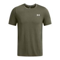 Chemise d'entraînement Under Armour Vanish Seamless Vert foncé et blanc