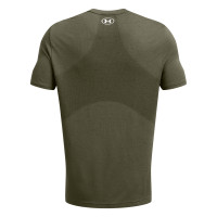 Chemise d'entraînement Under Armour Vanish Seamless Vert foncé et blanc
